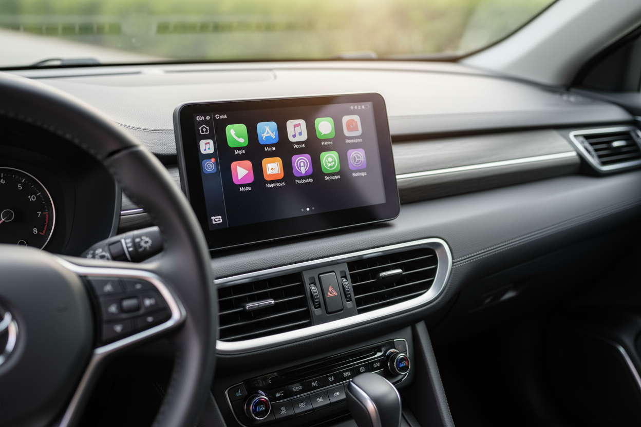 carplay externe sur tableau de bord